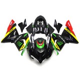 0222 Fairing Kawasaki Ninja Zx10R Zx-10R 04 05 2004 2005 Cowling Monster Black Yellow